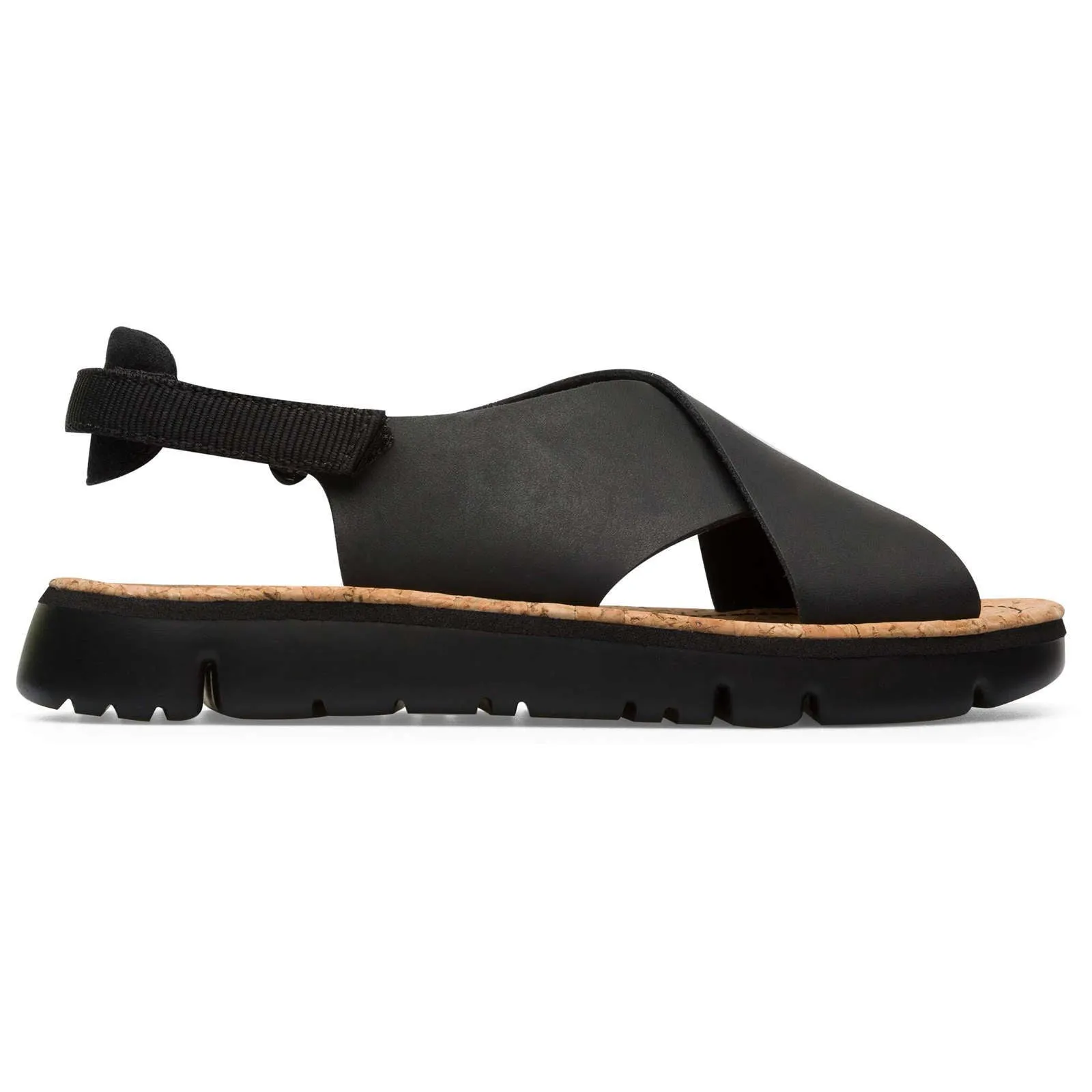 Oruga Calfskin Leather & Textile Women's Open-Toe Sandals