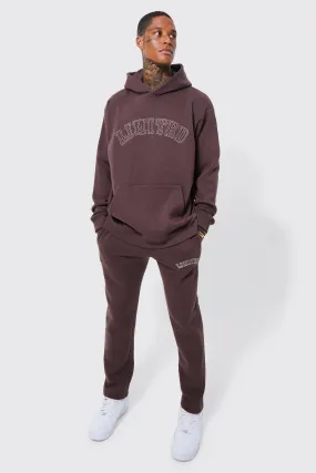 Oversized Limited Stitch Hooded Tracksuit | boohooMAN UK