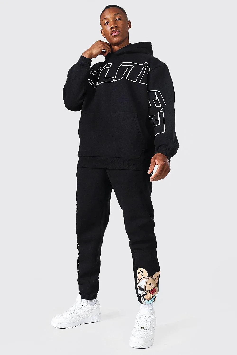 Oversized Ofcl Man Teddy Hooded Tracksuit