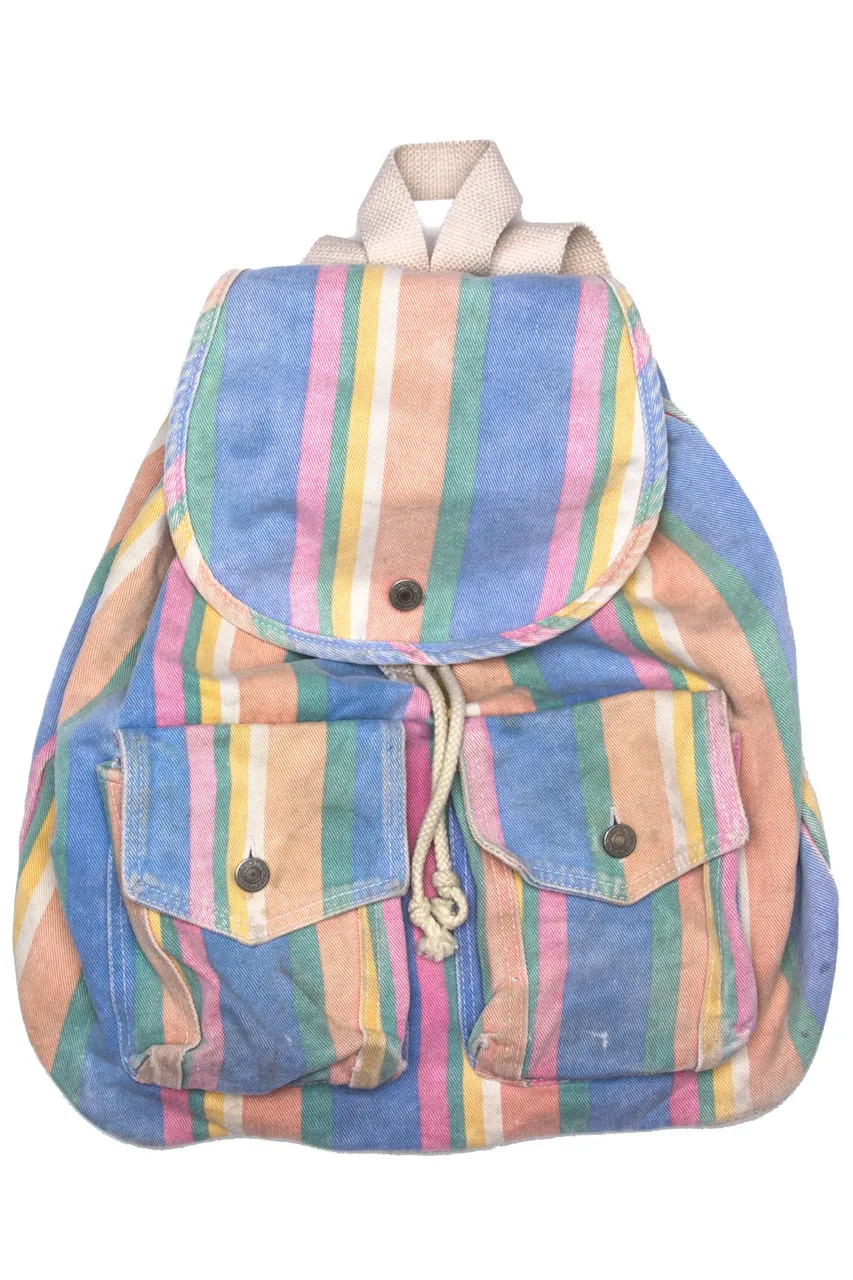 Pastel Canvas Draw Bag