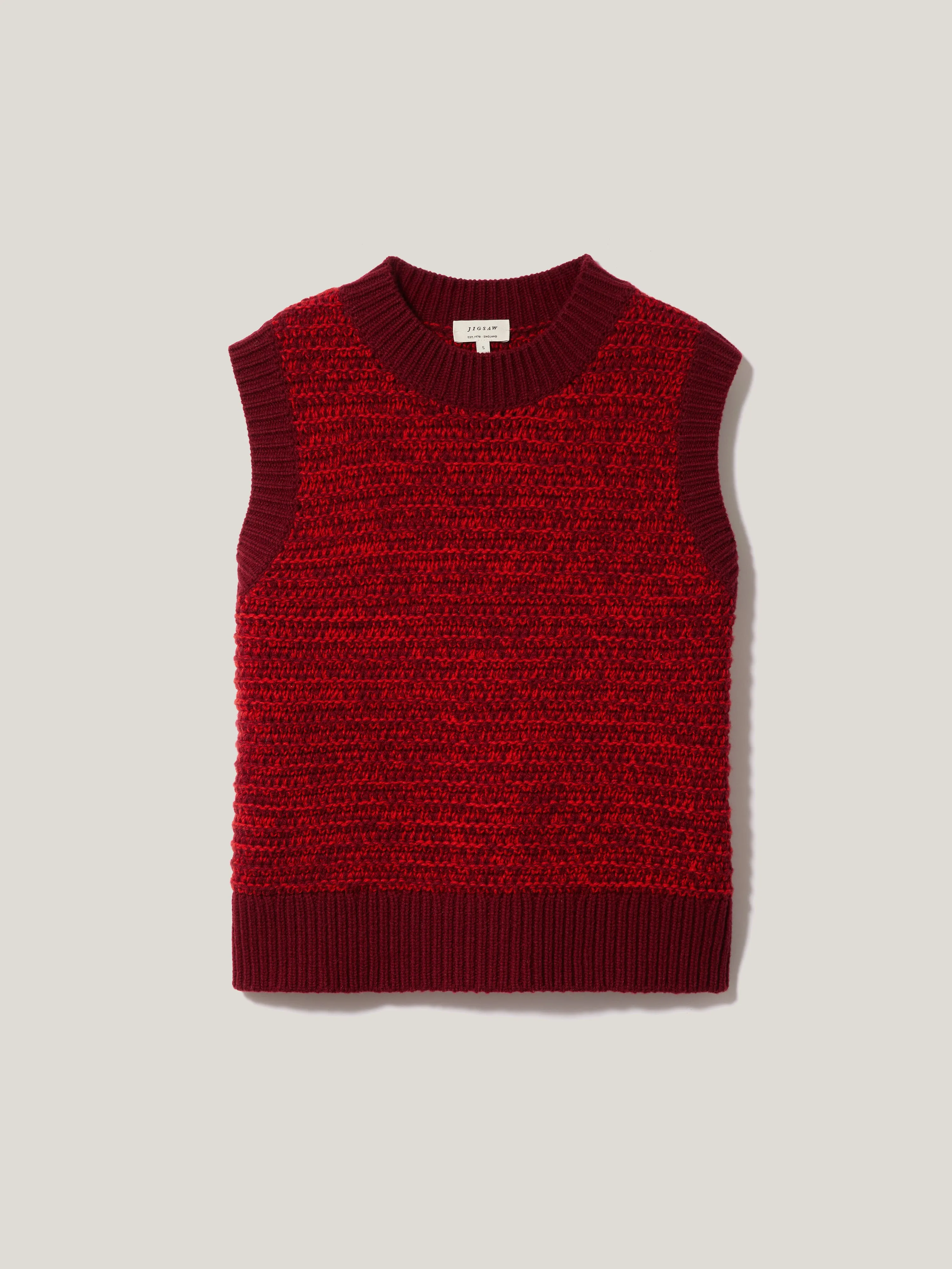 Perdi Knitted Tank | Red