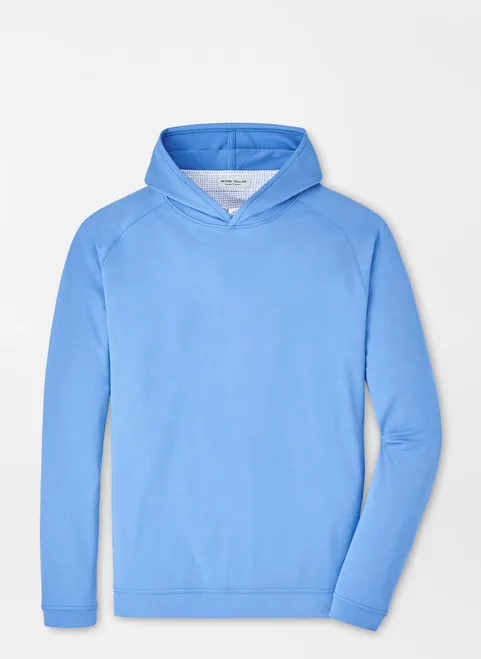 Peter Millar Pine Performance Hoodie: Liberty Blue