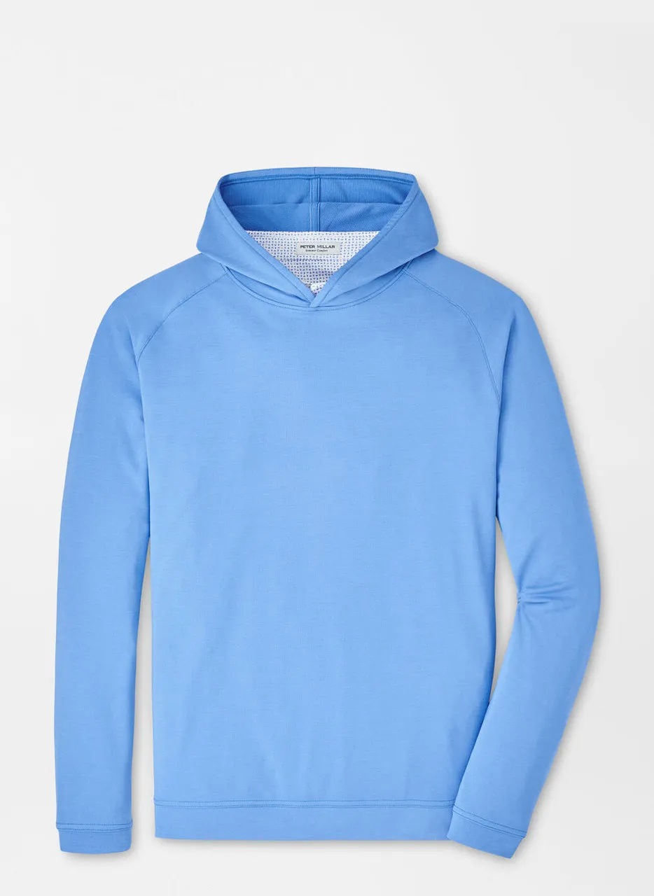 Peter Millar Pine Performance Hoodie: Liberty Blue