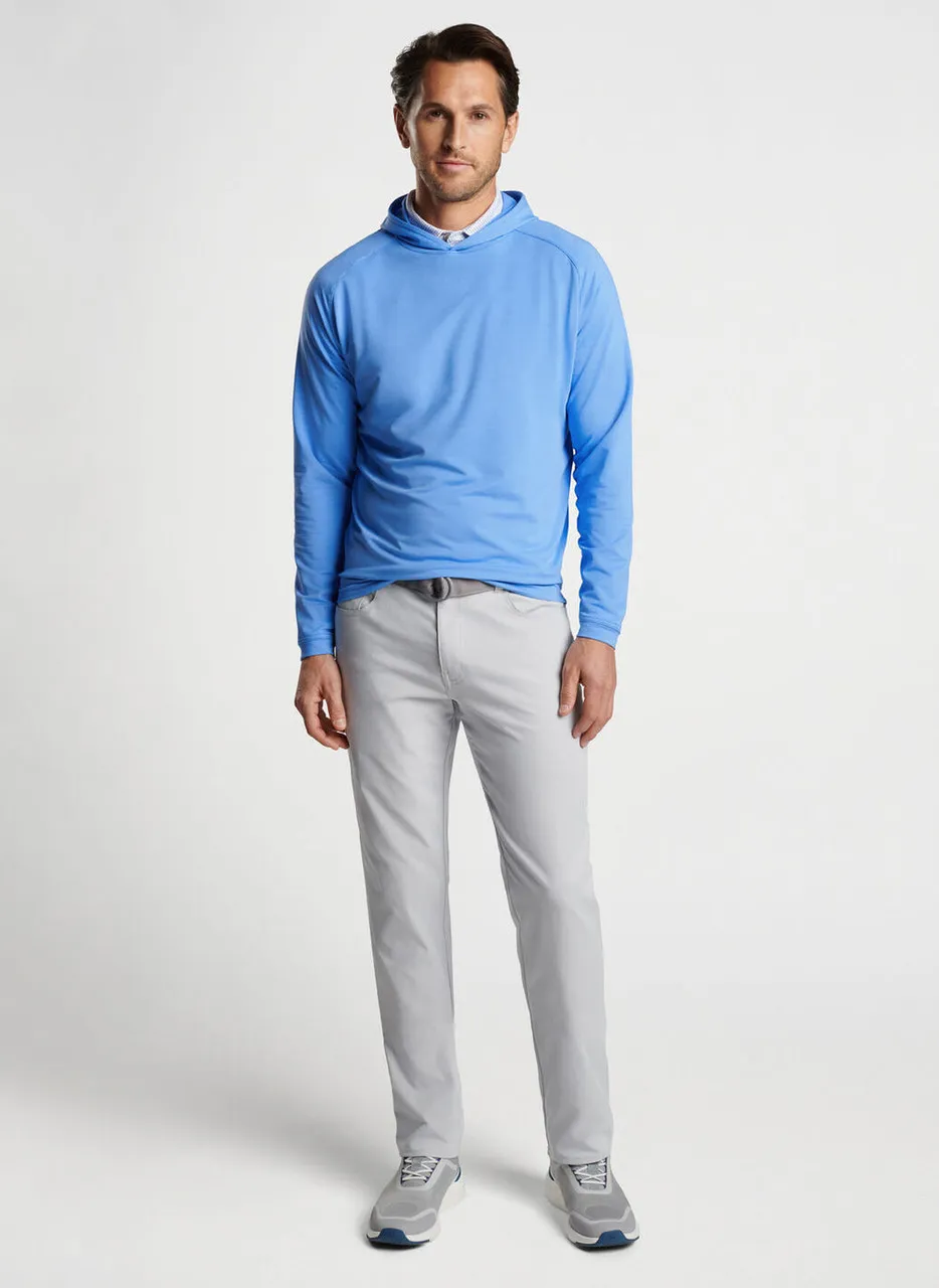 Peter Millar Pine Performance Hoodie: Liberty Blue