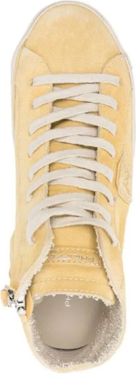 Philippe Model Paris PRSX leather high-top sneakers Yellow