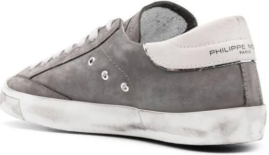 Philippe Model Paris PRSX suede low-top sneakers Grey