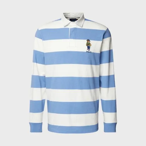 Polo Ralph Lauren Classic Fit Polo Bear Rugby Shirt | Blue-710952913001 -kular fashion