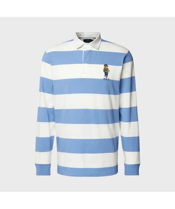 Polo Ralph Lauren Classic Fit Polo Bear Rugby Shirt | Blue-710952913001 -kular fashion