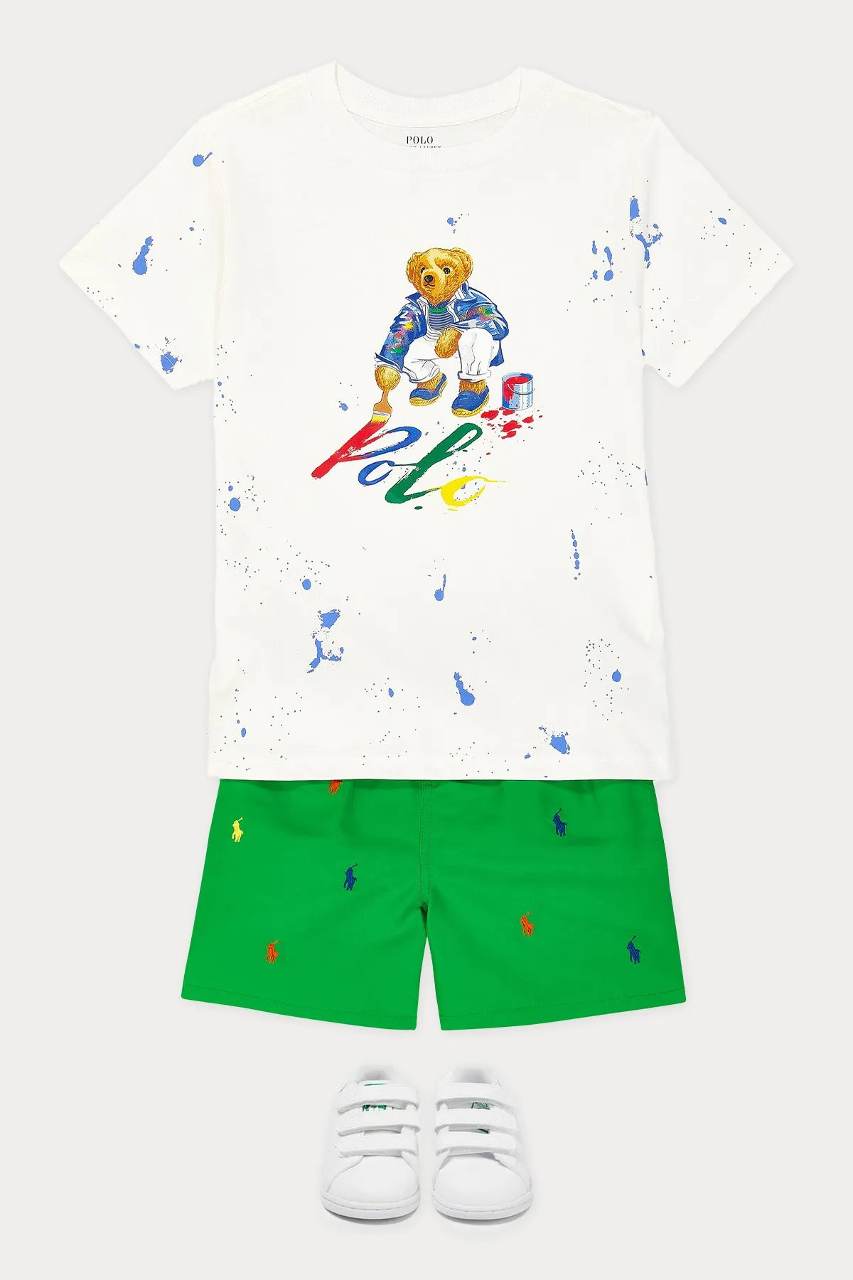 Polo Ralph Lauren Kids 2-6 Ya Unisex ocuk Polo Bear T-shirt