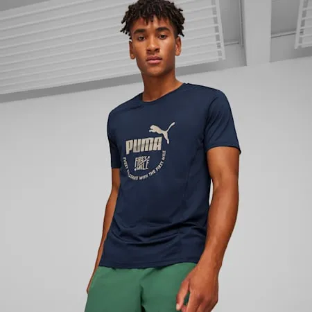 PUMA x First Mile Men's Running Tee | Club Navy | PUMA SHOP ALL PUMA | PUMA 