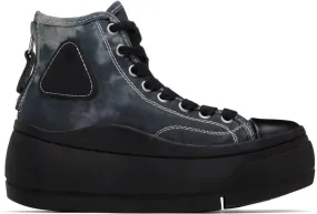 R13 Black & Gray Kurt Sneakers