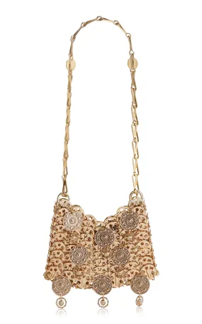 Rabanne Medallion-Embellished Gold-Tone Shoulder Bag