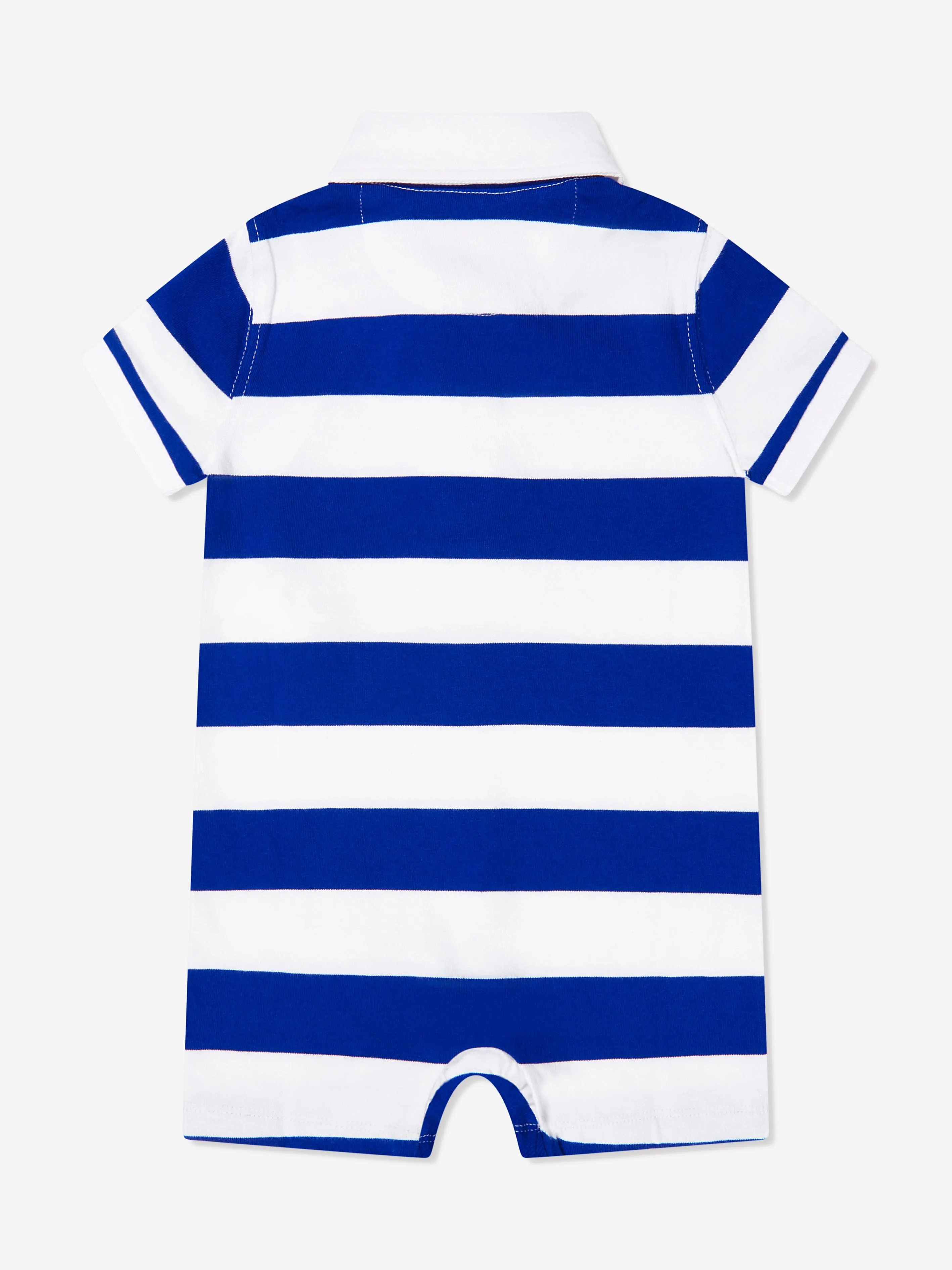 Ralph Lauren Baby Boys Cotton Jersey Striped Rugby Romper