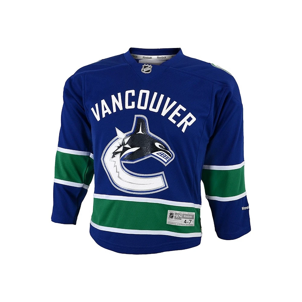 Reebok Vancouver Canucks Child Premier Replica Home Jersey