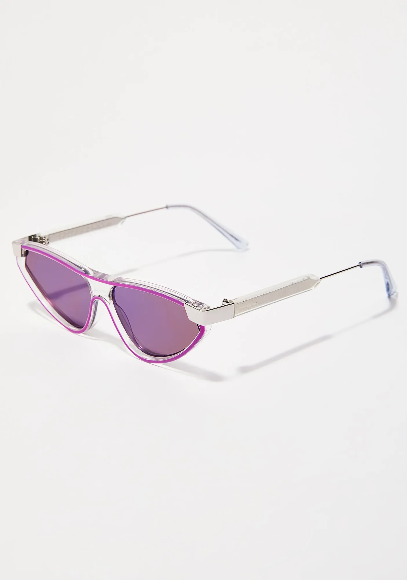 Reflective Snap Sunglasses-