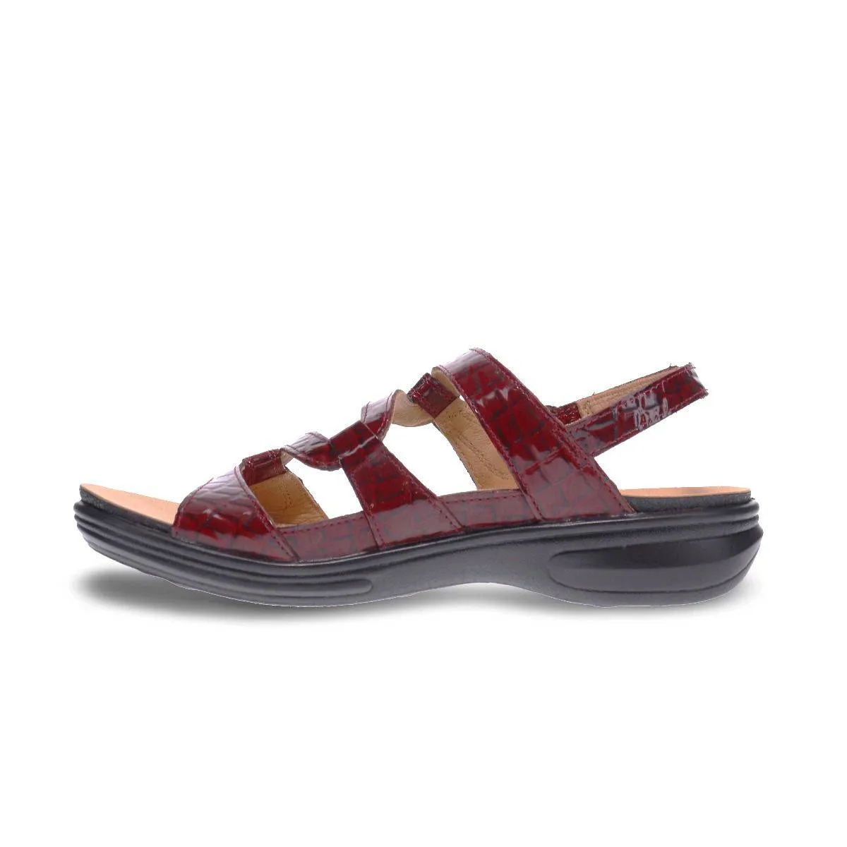 Revere Women's Miami Red Croc Sandals