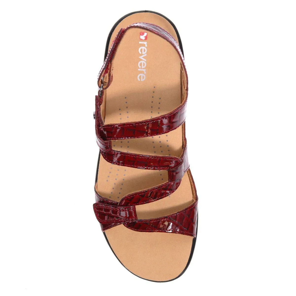 Revere Women's Miami Red Croc Sandals