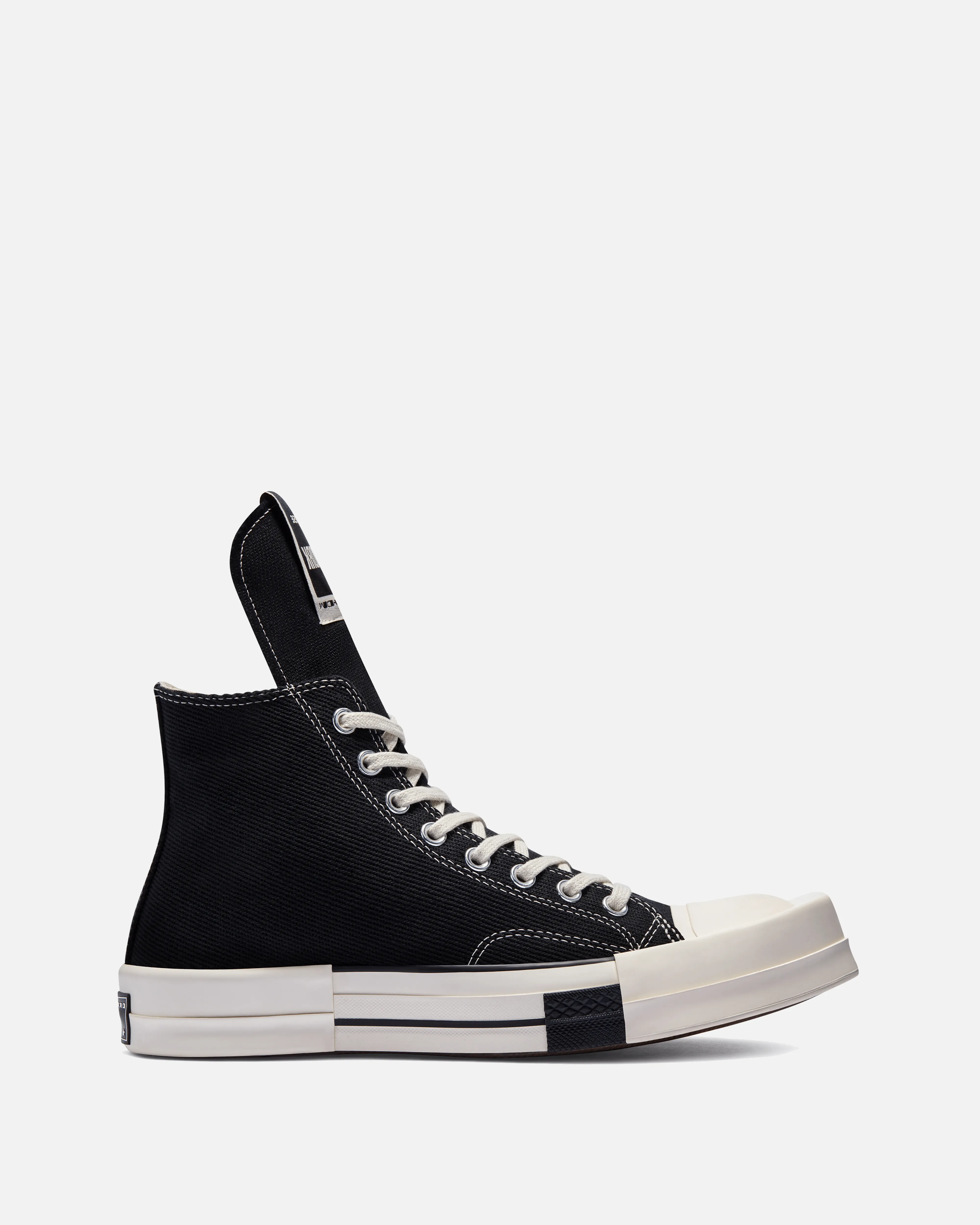 Rick Owens DRKSHDW Converse TURBODRK Hi in Black/White