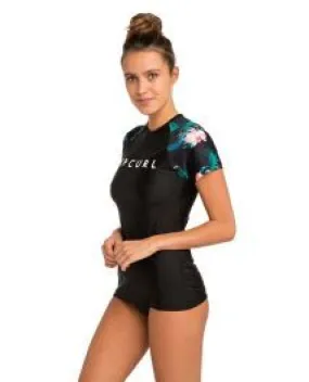 Rip Curl Ladies Cloud Break Rash Vest - Black