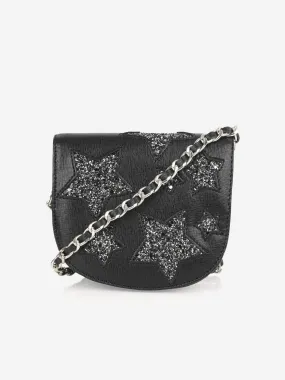 Roberto Cavalli Girls Leather Glitter Star Bag