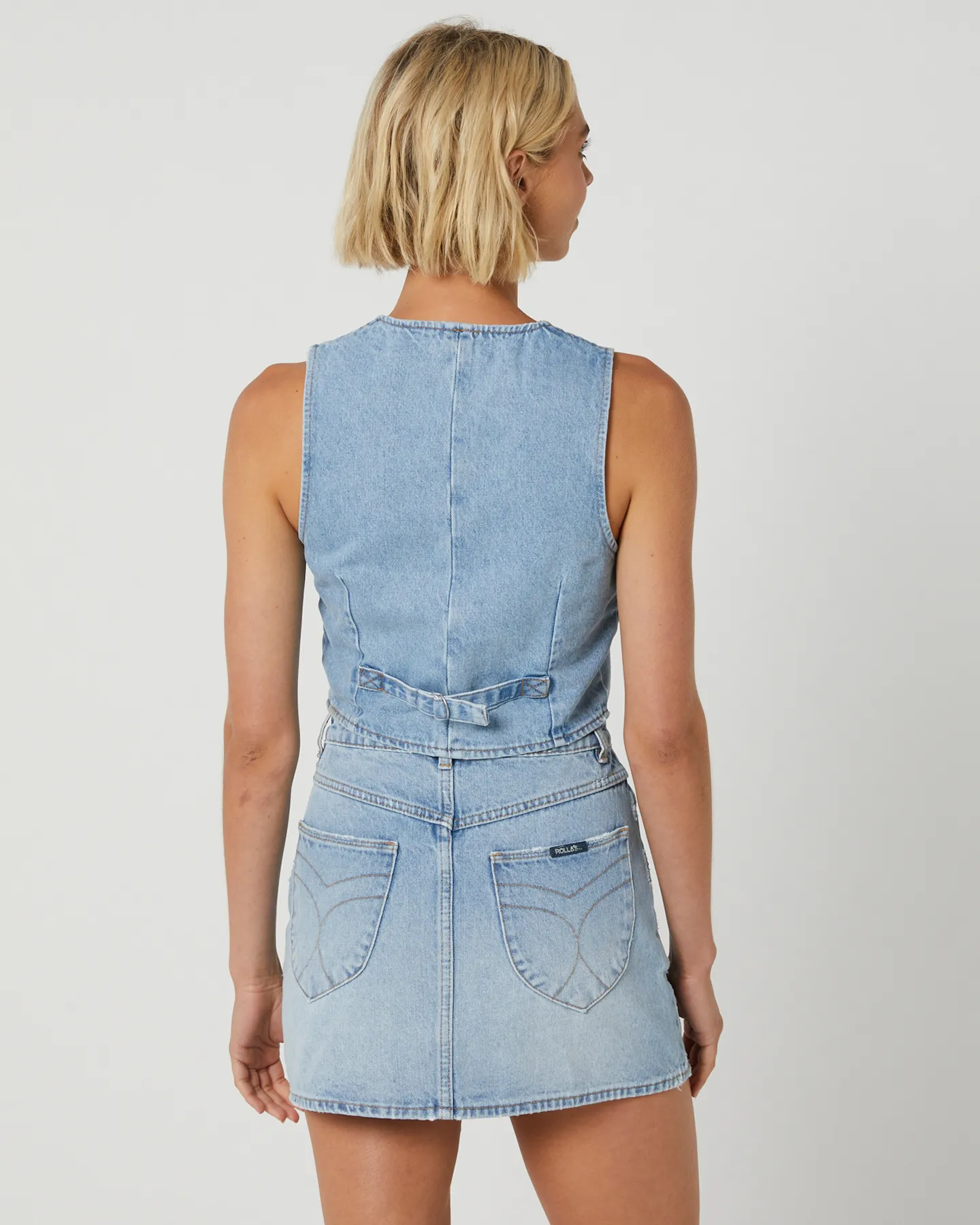 Rollas Dallas Vest Old Stone - Light Vintage Blue | SurfStitch