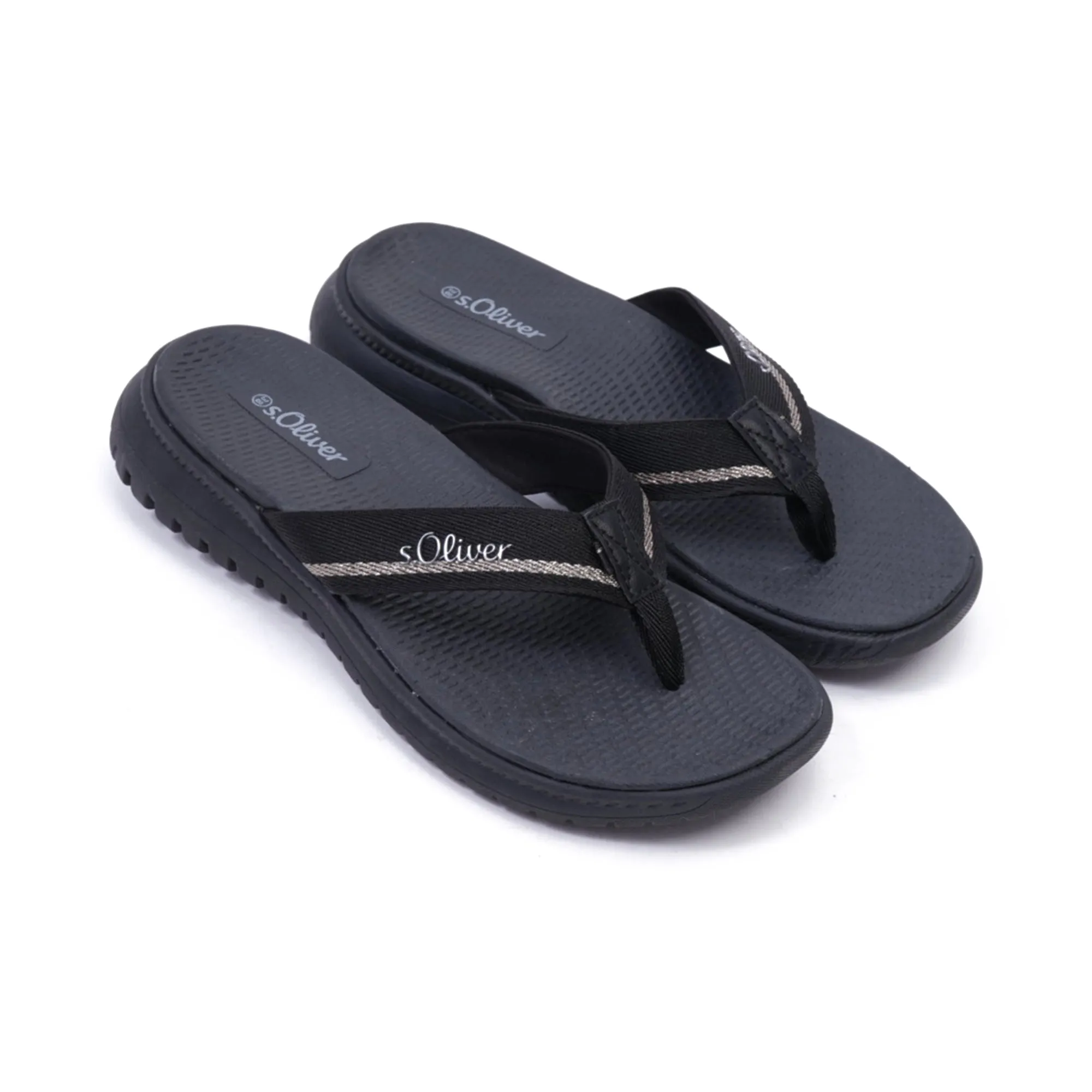 S. Oliver Women's Comfortable Flip-Flop Sandals Black