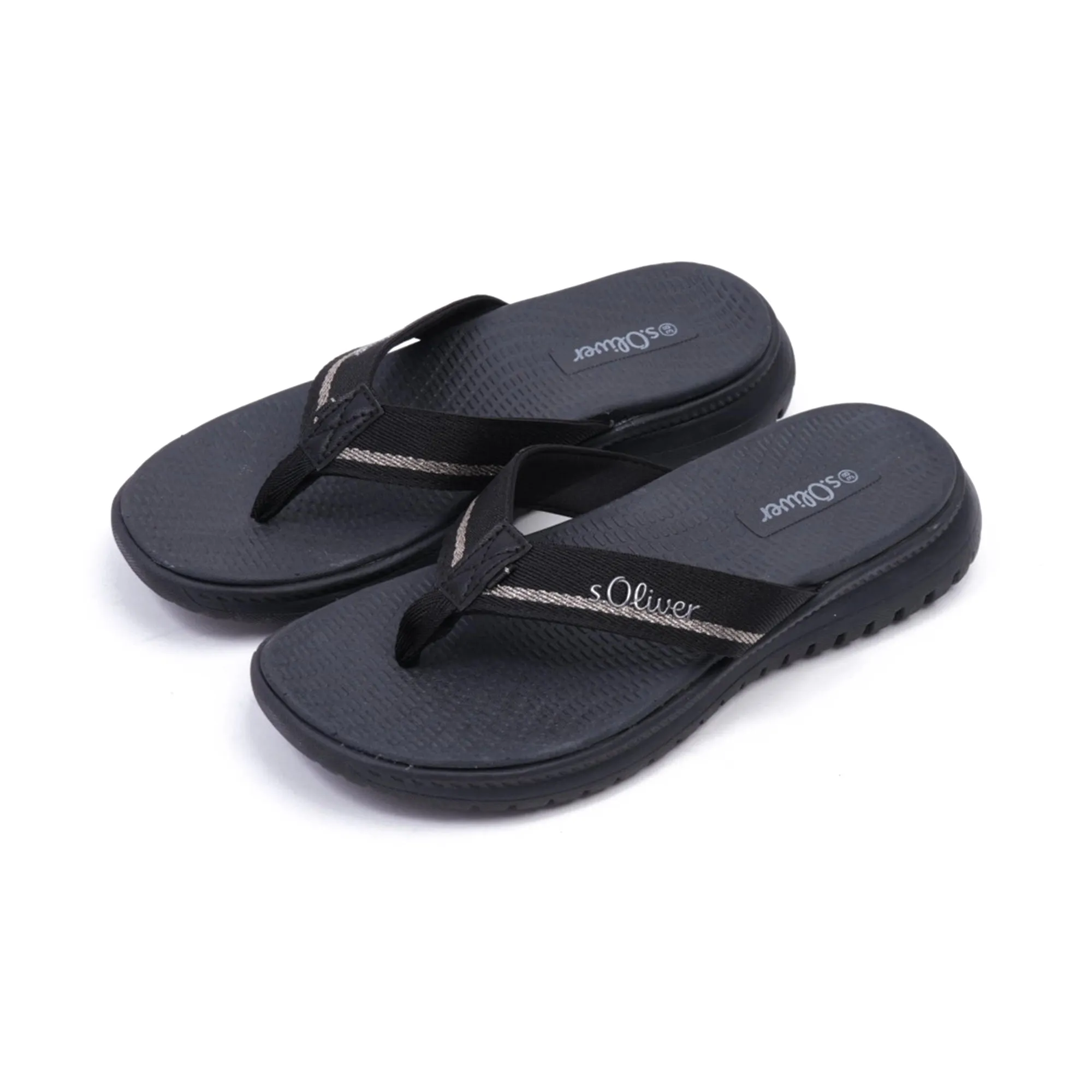 S. Oliver Women's Comfortable Flip-Flop Sandals Black