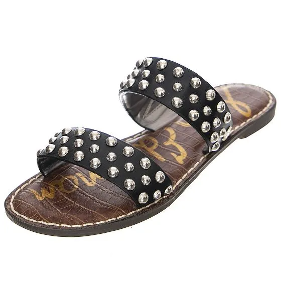 SAM EDELMAN Womens Gianetta Black / Texas Eagle Sandals