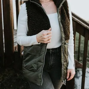 Sherpa Combo Vest