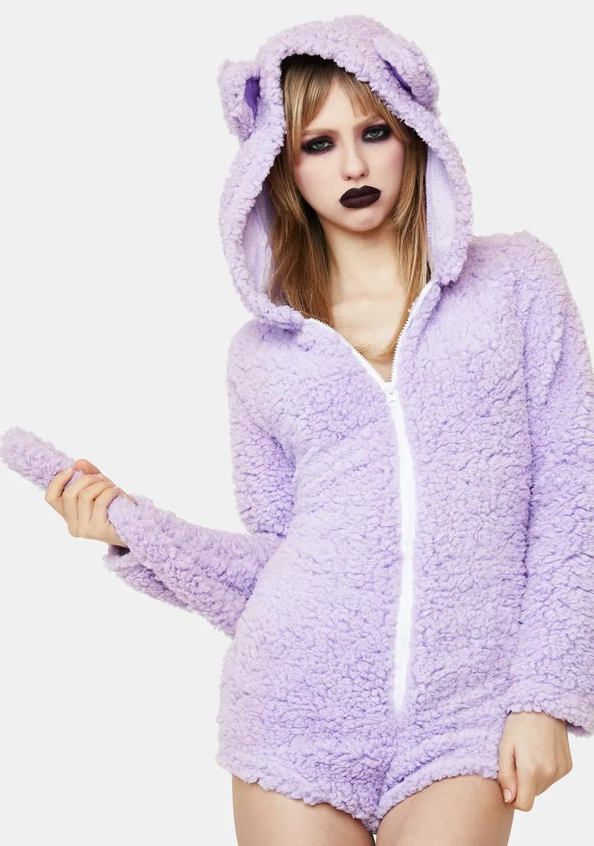 She's Purrfect Hooded Romper-