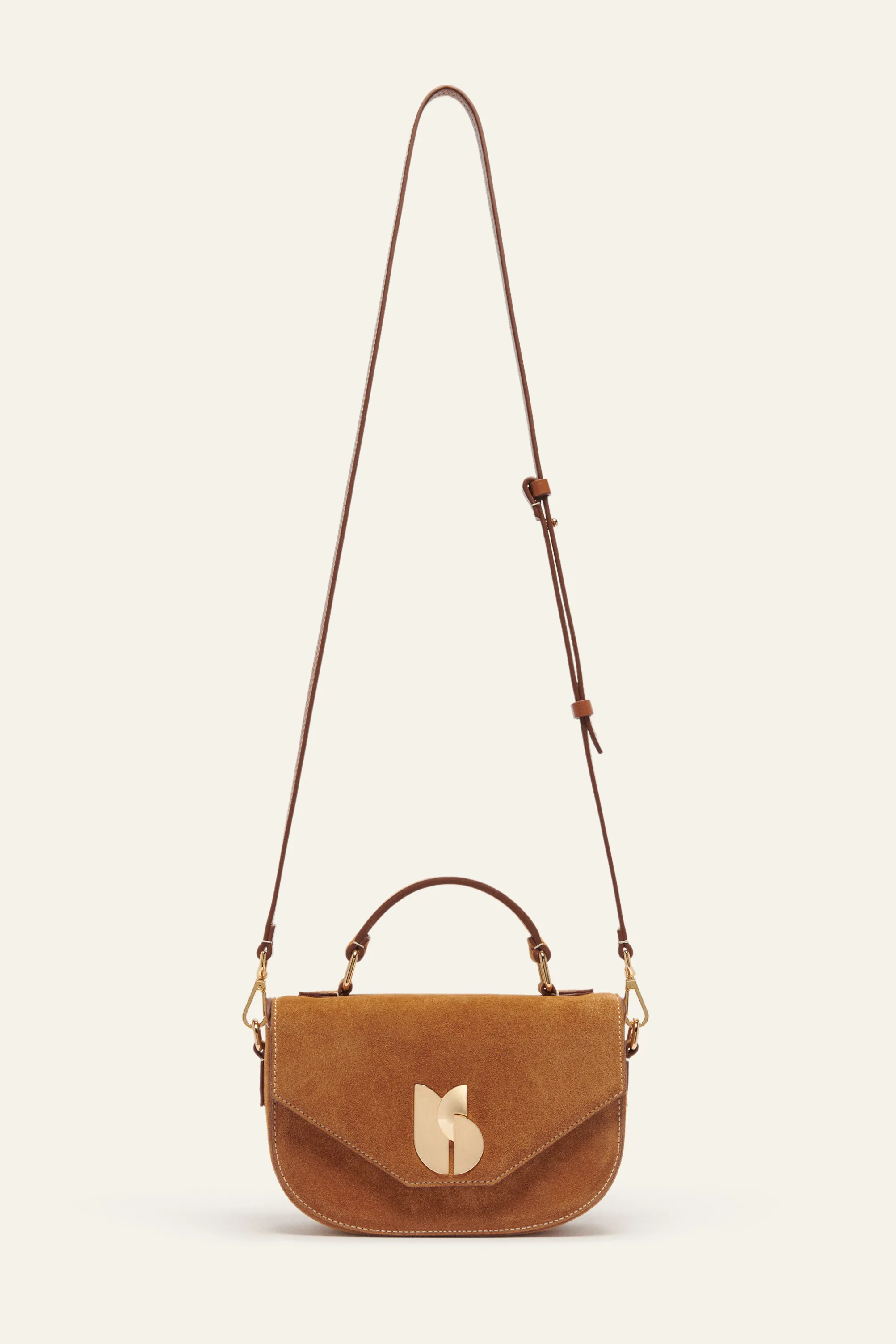 SIGN suede bag