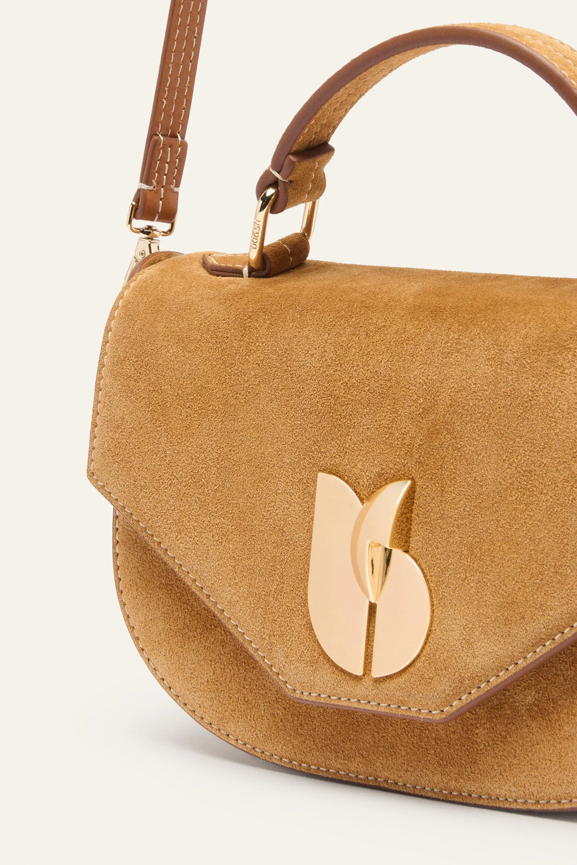 SIGN suede bag