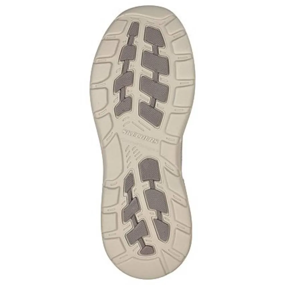 SKECHERS Men's Arch Fit Motley Varsen Running Shoe (Taupe)