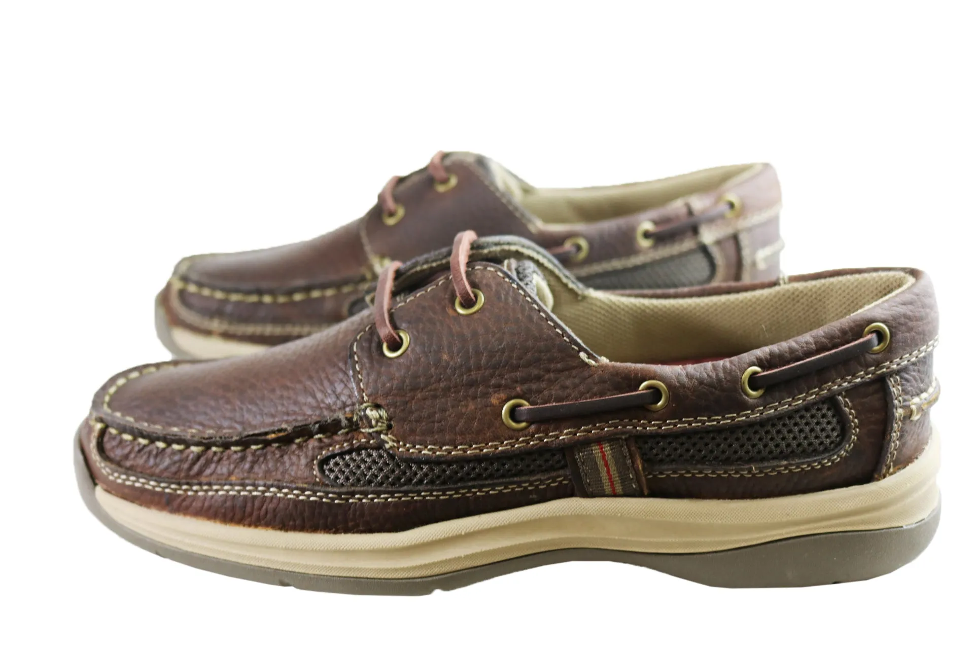 Slatters Shackle Mens Comfortable Lace Up Boat Shoes