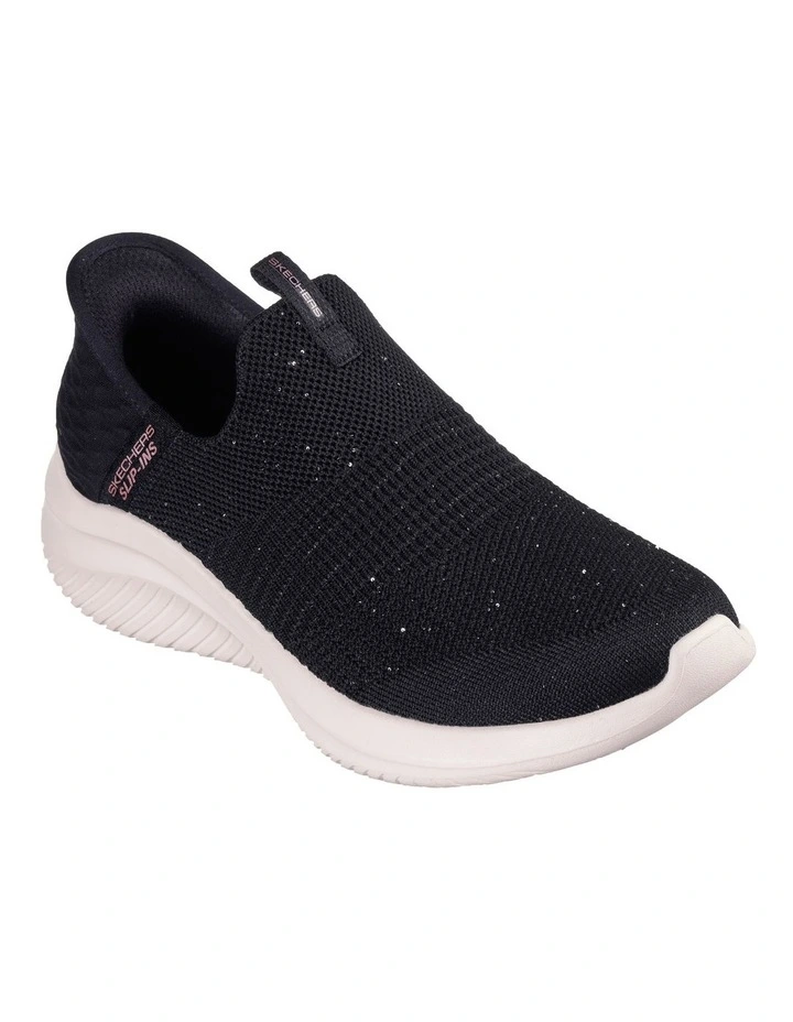 Slip-Ins Ultra Flex 3.0 Shiny Night Sneakers in Black