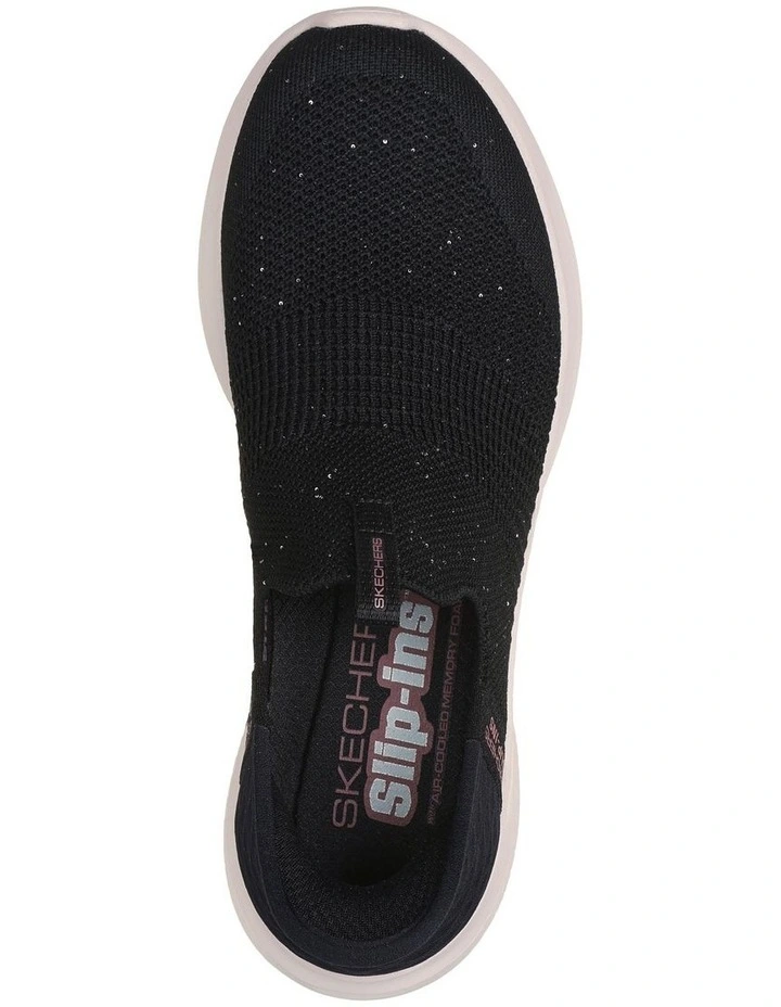 Slip-Ins Ultra Flex 3.0 Shiny Night Sneakers in Black