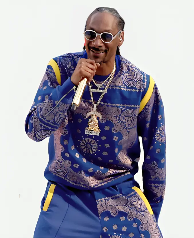 Snoop Dogg Super Bowl Halftime Blue Tracksuit