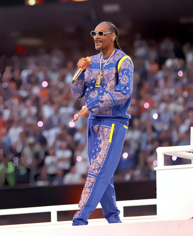 Snoop Dogg Super Bowl Halftime Blue Tracksuit