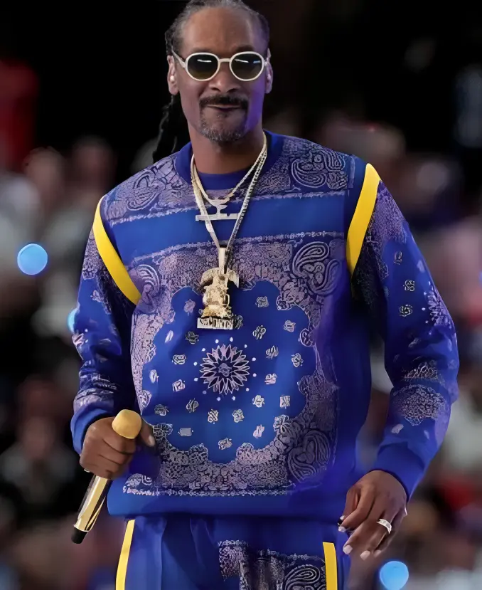 Snoop Dogg Super Bowl Halftime Blue Tracksuit