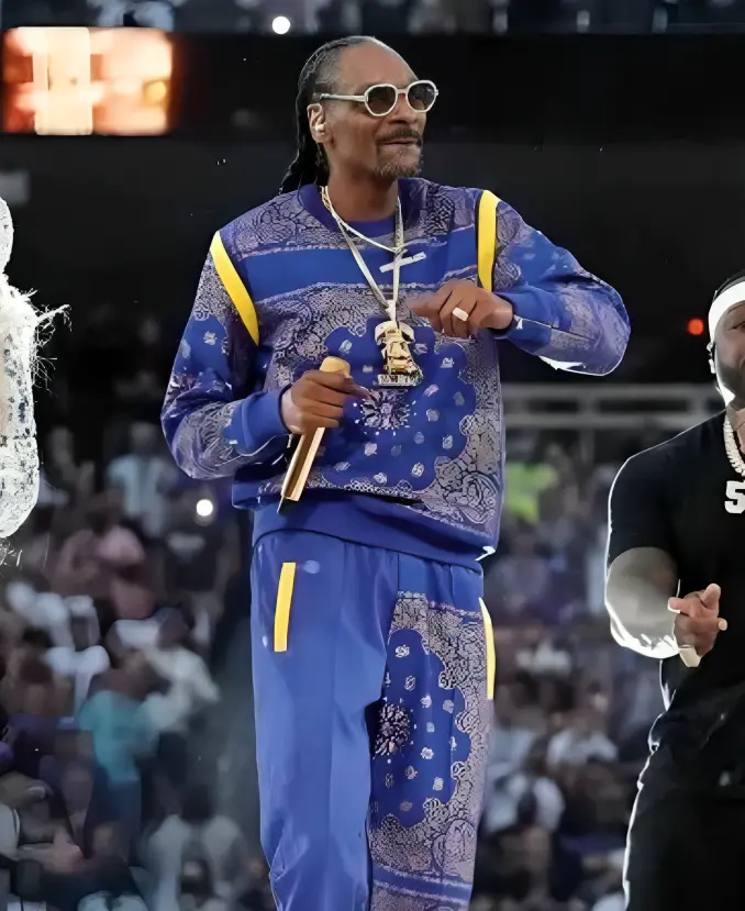 Snoop Dogg Super Bowl Halftime Blue Tracksuit