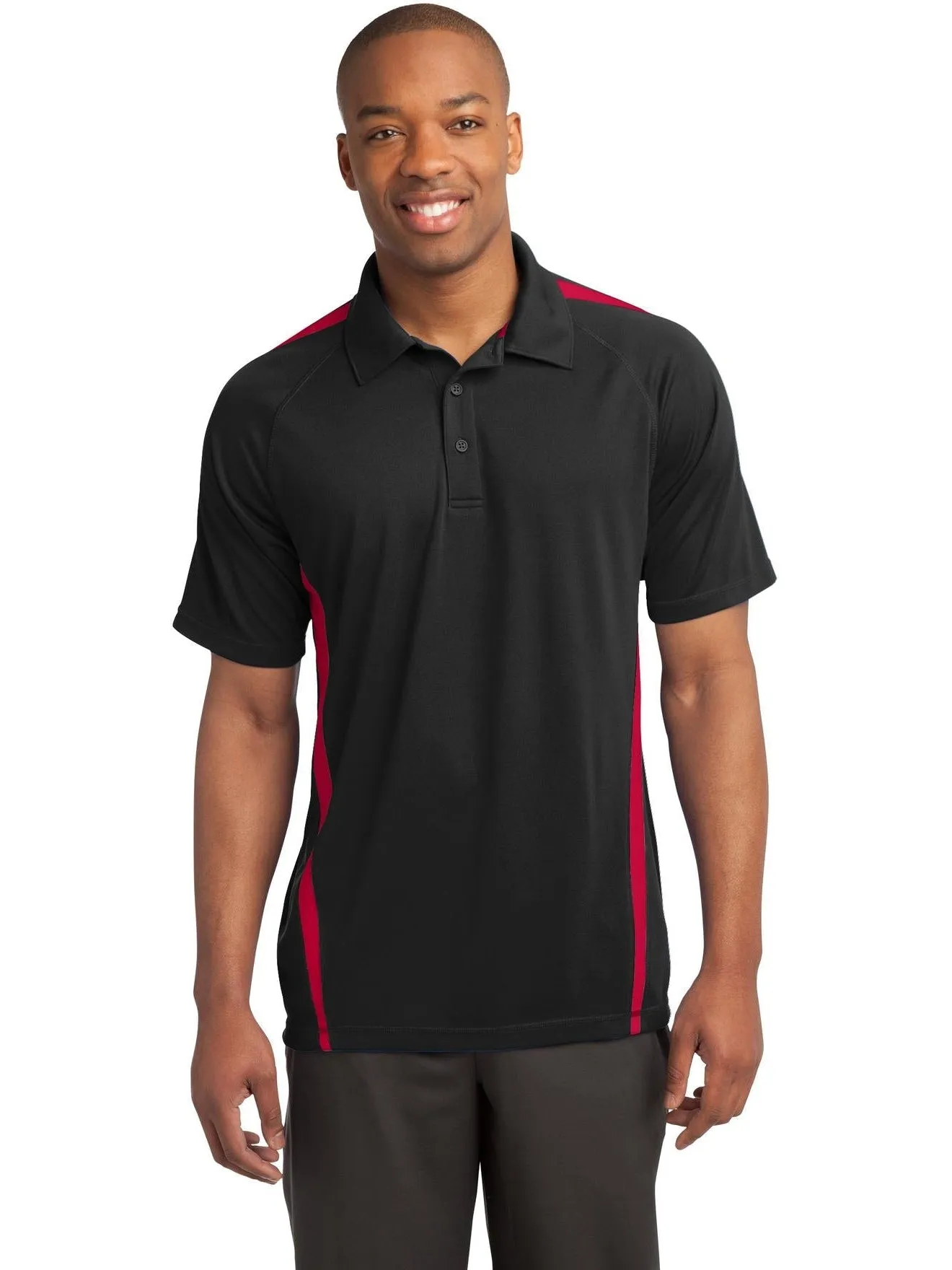 Sport-Tek Micro-Mesh Colorblock Polo