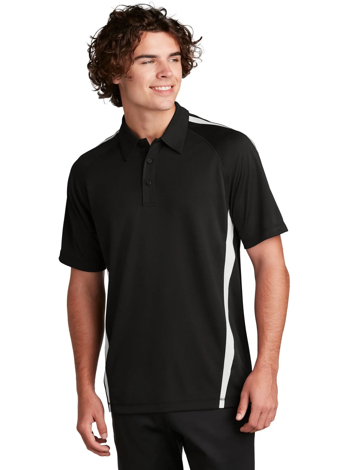 Sport-Tek Micro-Mesh Colorblock Polo