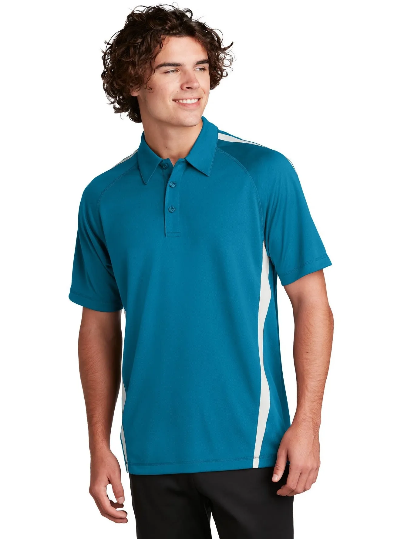 Sport-Tek Micro-Mesh Colorblock Polo