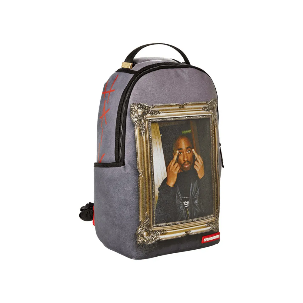 Sprayground Backpack Tupac Golden Grey 910B2779NSZ