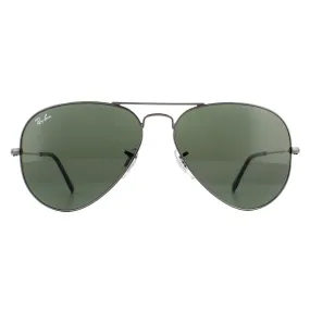 Sunglasses | Aviator Gunmetal Green Aviator 3025 Sunglasses | Ray-Ban