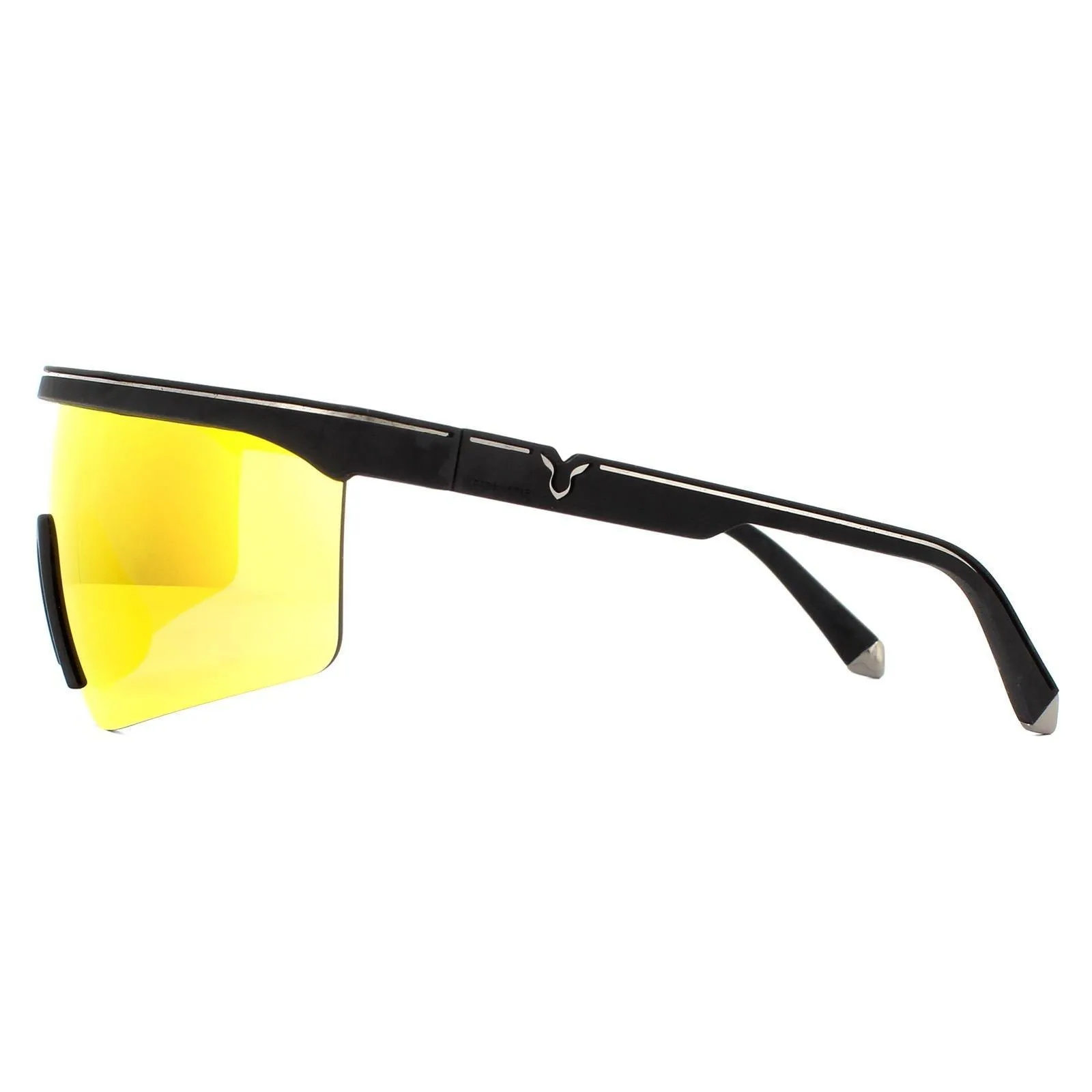 Sunglasses | Wrap Rubberised Black Red Mirror Sunglasses | Police