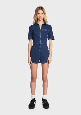 Sunny Denim Romper-