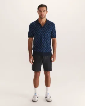 Syracuse Knit Polo in Navy - SABA