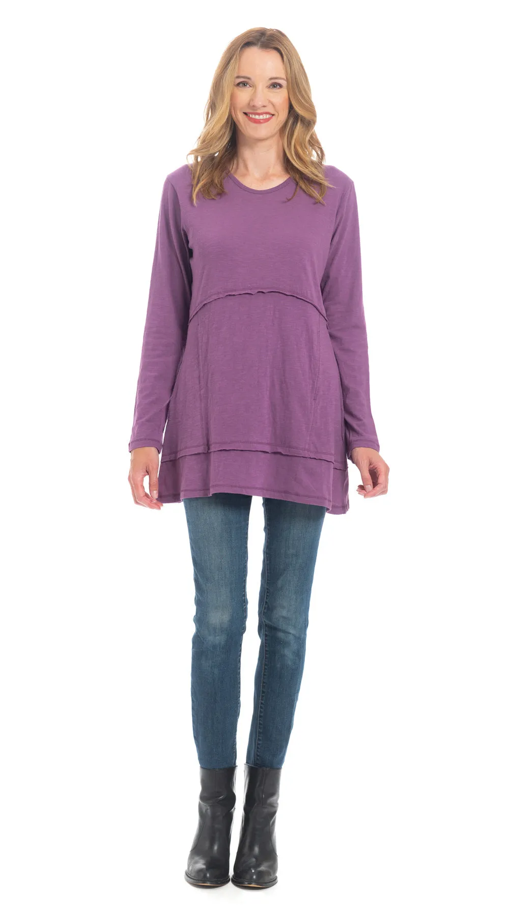 Tessa Tunic - violet - organic cotton