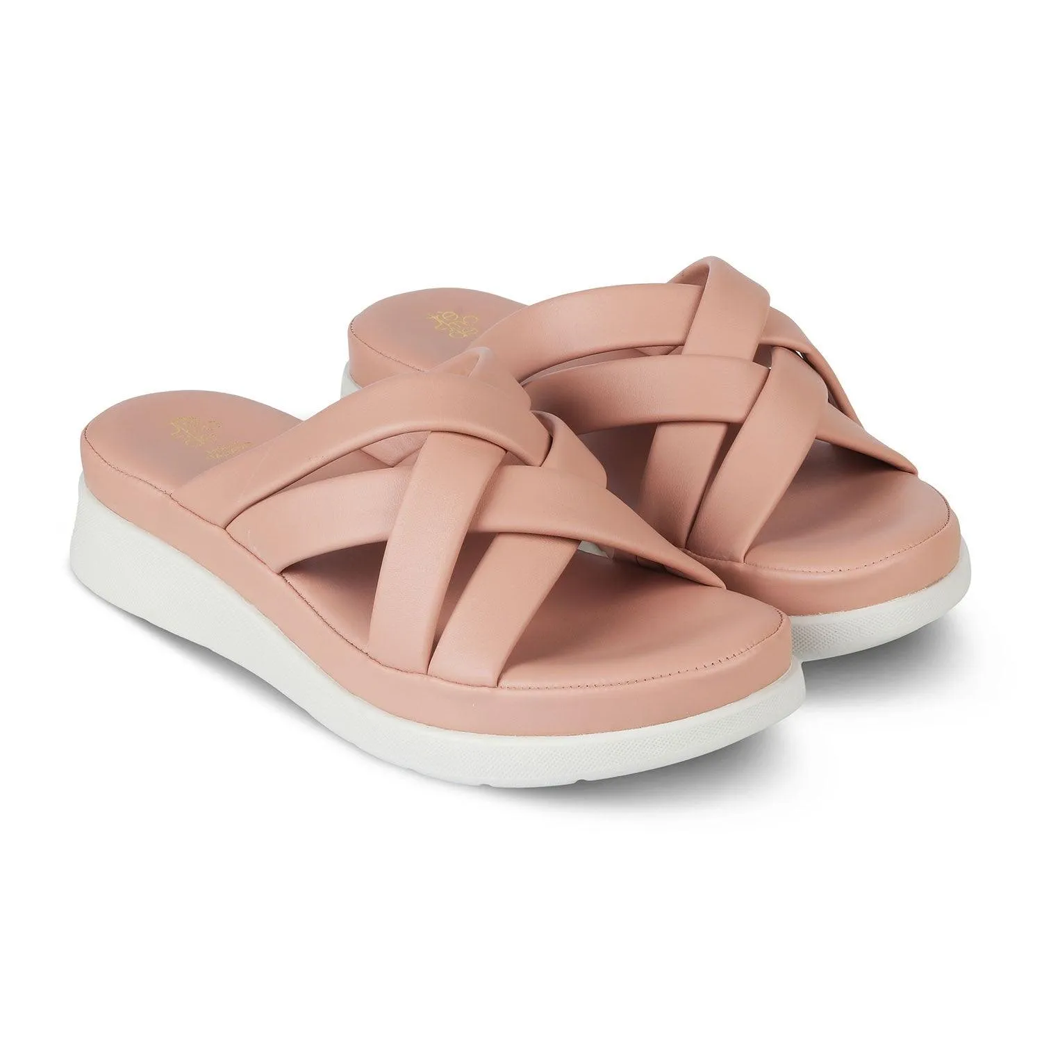 The Breeze Pink Women's Casual Wedge Heel Sandals Tresmode